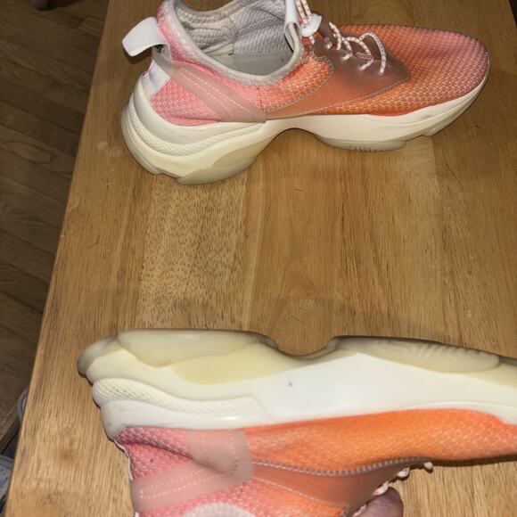 Steve Madden Myles Knit Sneakers Wns Sz 8 M Pink To Orange Color - Picture 6 of 9